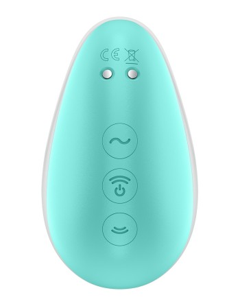 Stimulateur Pixie Dust air pulsé et vibrations - rose et menthe