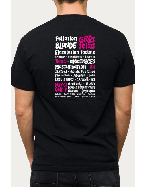 Tee shirt Fesse-Tival Jacquie Michel Tee shirt Fesse-Tival Jacquie Michel