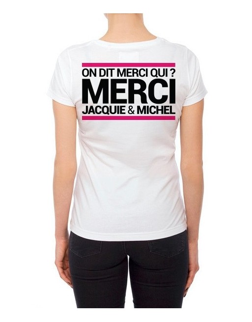 Tee-shirt JM blanc - spécial femme Tee-shirt JM blanc - spécial femme