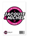 Grand sticker JM rond noir