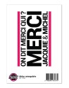 Grand sticker JM rectangle blanc