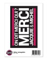 Grand sticker JM rectangle noir