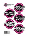 5 stickers JM noir logo rond