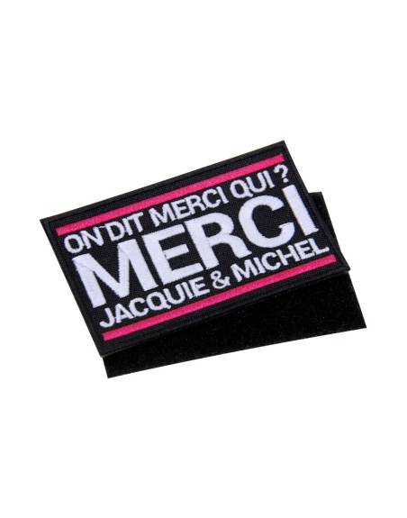 Ecusson rectangle velcro Jacquie et Michel