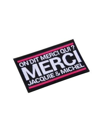 Ecusson rectangle Jacquie et Michel