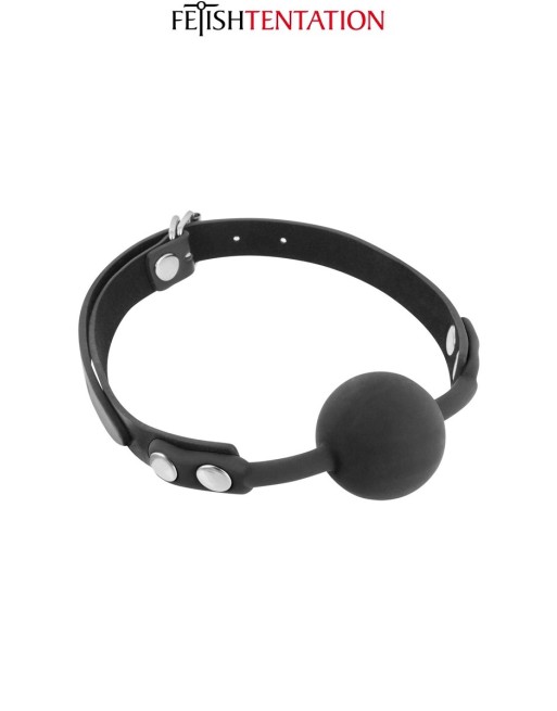 Baillon boule noir - Fetish Tentation Baillon boule noir - Fetish Tentation