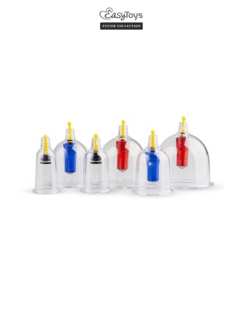 Coffret 6 ventouses Cupping Set - EasyToys Fetish Collection