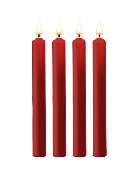 4 bougies SM rouges Large - Ouch!