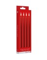 4 bougies SM rouges Large - Ouch!