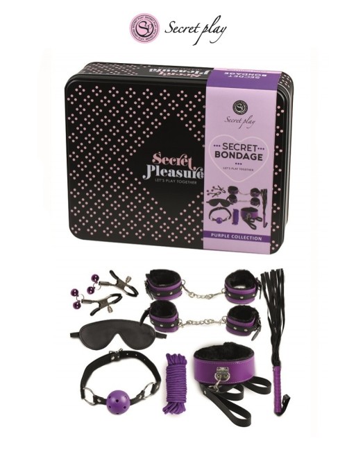 Kit BDSM 8 pièces - violet Kit BDSM 8 pièces - violet