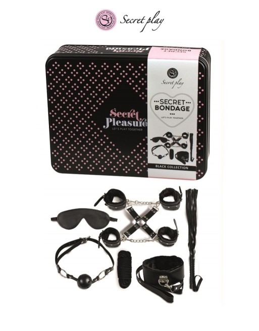 Kit BDSM 8 pièces - noir Kit BDSM 8 pièces - noir