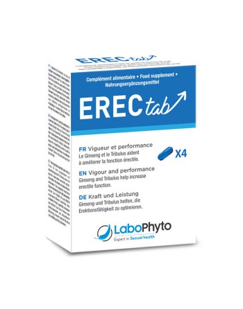 Erectab 4 comprimés - Stimulant sexuel