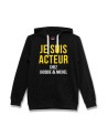 Sweat à capuche JM Acteur noir