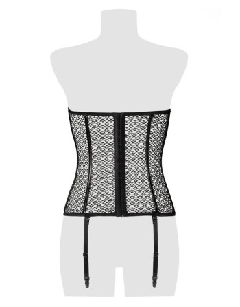 Corset bustier à jarretelles - Grey Velvet