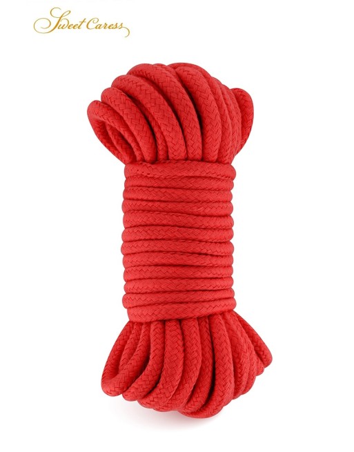 Corde de bondage rouge 10m - Sweet Caress Corde de bondage rouge 10m - Sweet Caress