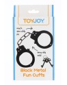 Menottes métal noires - Toy Joy