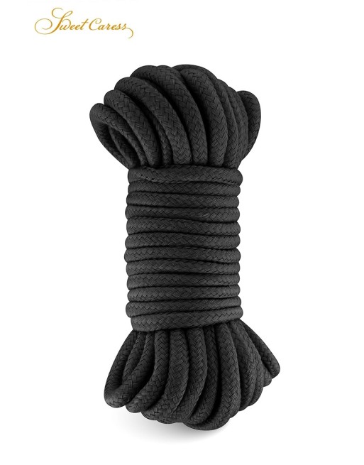 Corde de bondage noire 10m - Sweet Caress Corde de bondage noire 10m - Sweet Caress