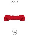 Mini corde de bondage 1,5m rouge - Ouch