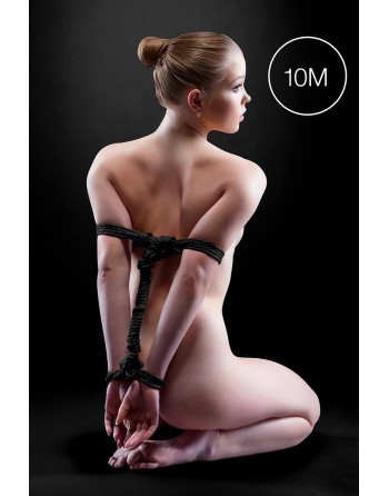 Corde de bondage Japonais 10m noire - Ouch