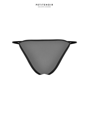 Slip échancré tulle et broderies