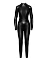 Combinaison intégrale Caged avec anneaux F319 wetlook