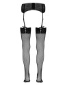 Bas résille noir - Cotelli Legwear