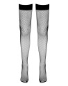 Bas résille autofixants noir - Cotelli Legwear