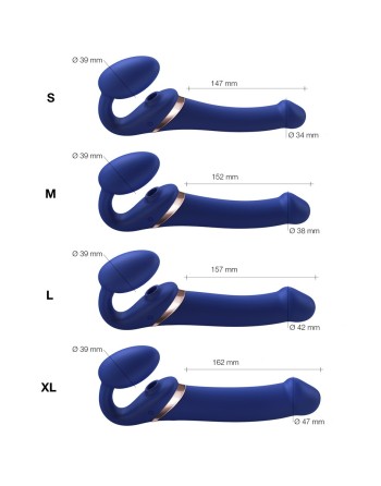 Strap-on-me Multi Orgasm bleu nuit S