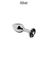 Plug métal bijou noir S - Alive