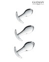 Set 3 plugs anal en verre Glossy Toys n° 17
