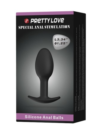 Plug anal 8,4 cm avec bille intégrée