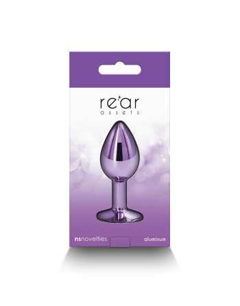 Plug bijou aluminium chromé violet S