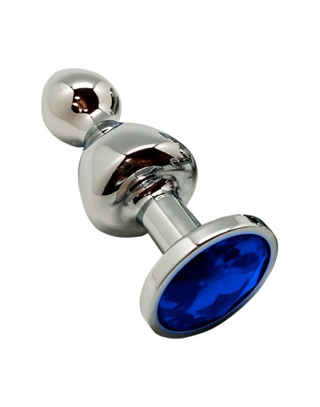 Plug bijou Lollypop bleu L - Wooomy