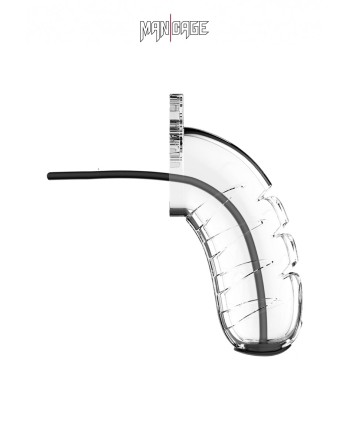 Cage de chasteté 10cm avec sonde urétrale - ManCage 16
