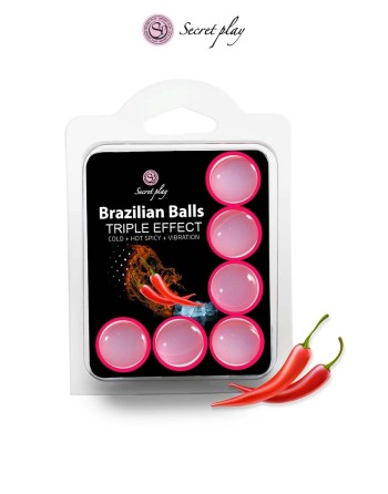 6 Brazilian Balls triple effets - Secret Play