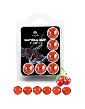 6 Brazilian Balls - cerise