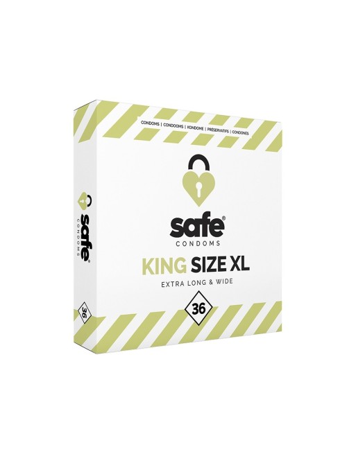 36 préservatifs Safe King Size XL 36 préservatifs Safe King Size XL