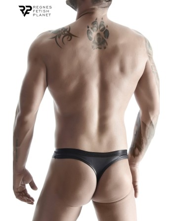 String wetlook noir - Regnes