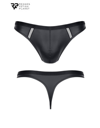 String wetlook noir - Regnes