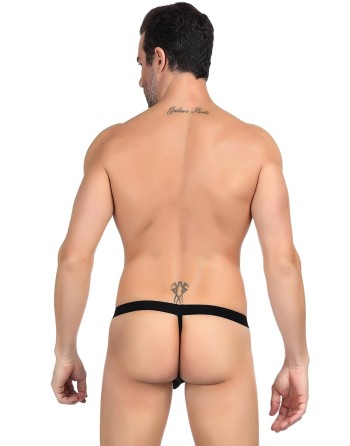 String homme noir résille