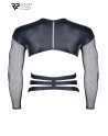 T-shirt harnais wetlook et maille - Regnes