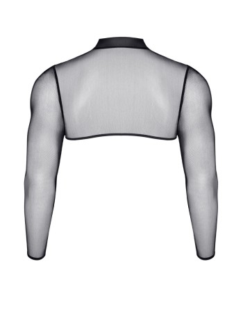 Crop top tulle noir transparent - Regnes