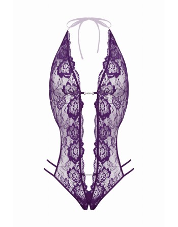 Body string ouvert Renee violet - Christine