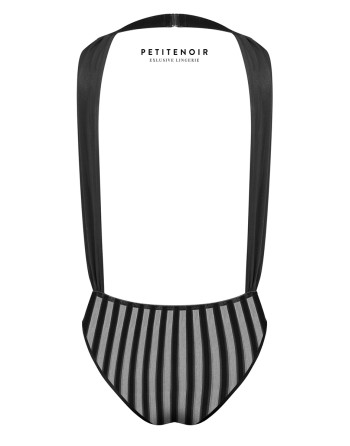 Body fendu tulle et rayures