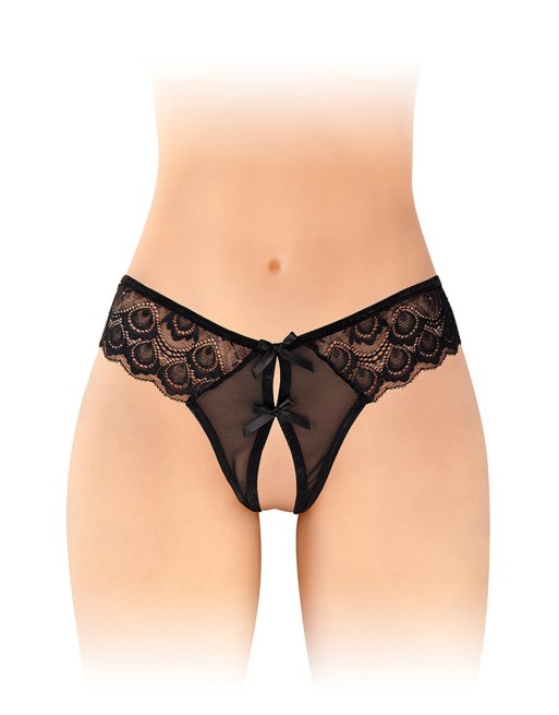 String ouvert Alicia noir - Fashion Secret String ouvert Alicia noir - Fashion Secret